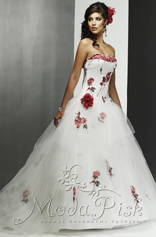 Платье С Цветами На Свадьбу