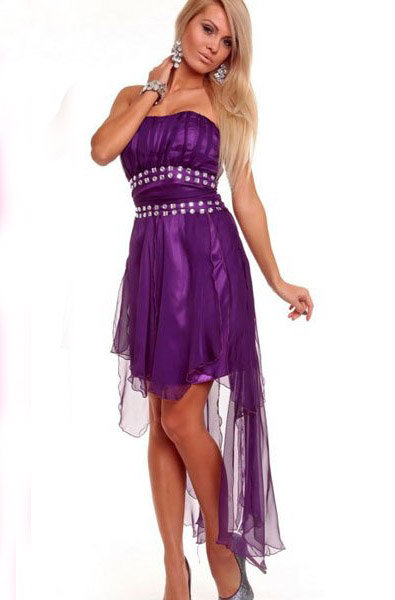 Фиолетовое платье на выпускной Данс